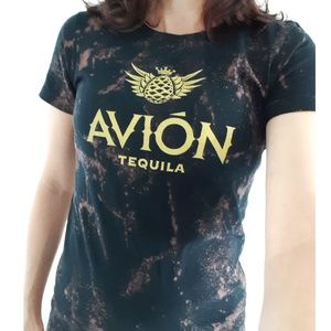 Avión Tequila Custom Bleached T-Shirt